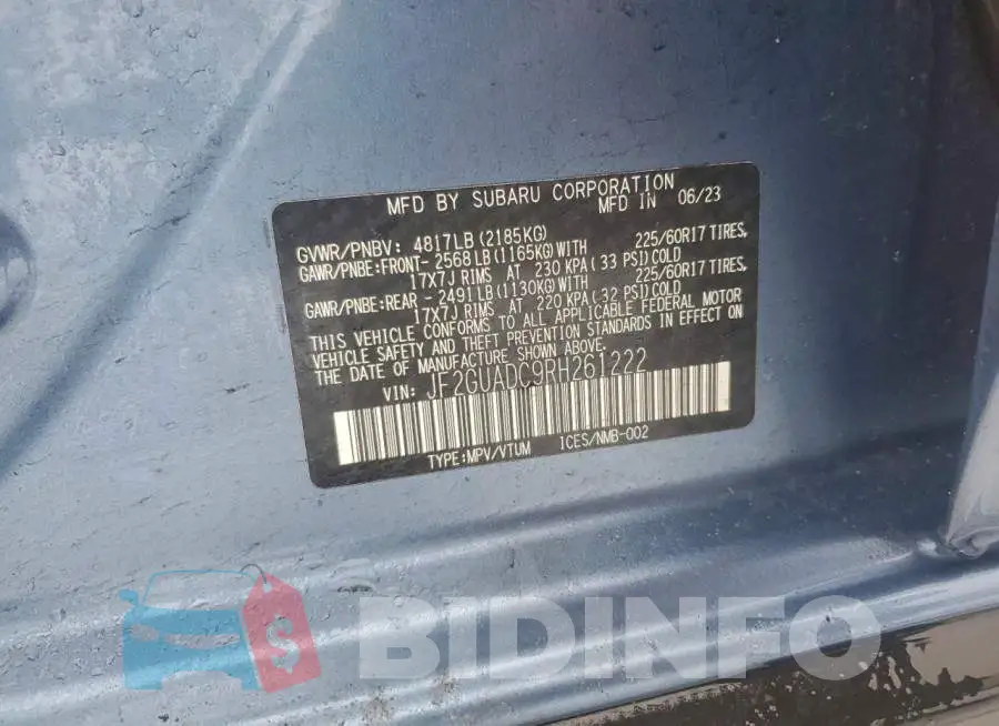 JF2GUADC9RH261222 Photo# 12