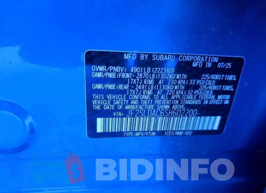 JF2SLDAC6SH602200 Photo# 13