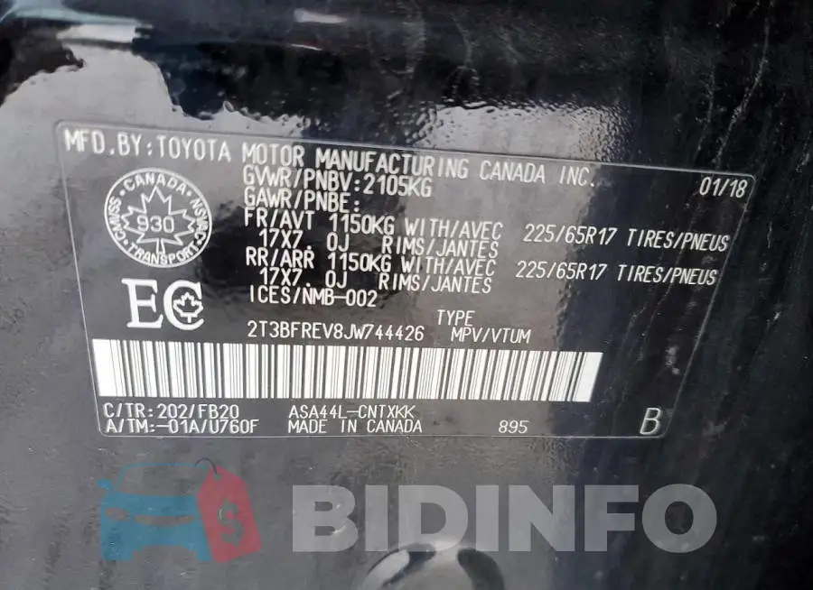 2T3BFREV8JW744426 Photo# 13
