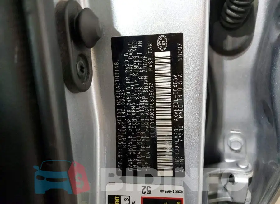 4T1F31AK9PU605057 Photo# 13