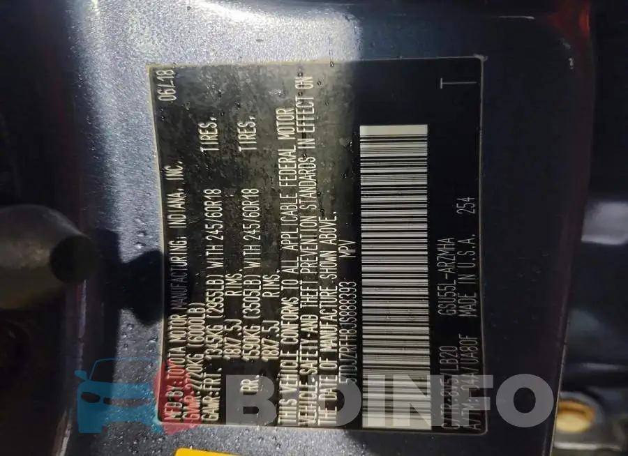 5TDJZRFH8JS888393 Photo# 13