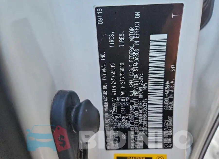 5TDKZRFH6KS353312 Photo# 13