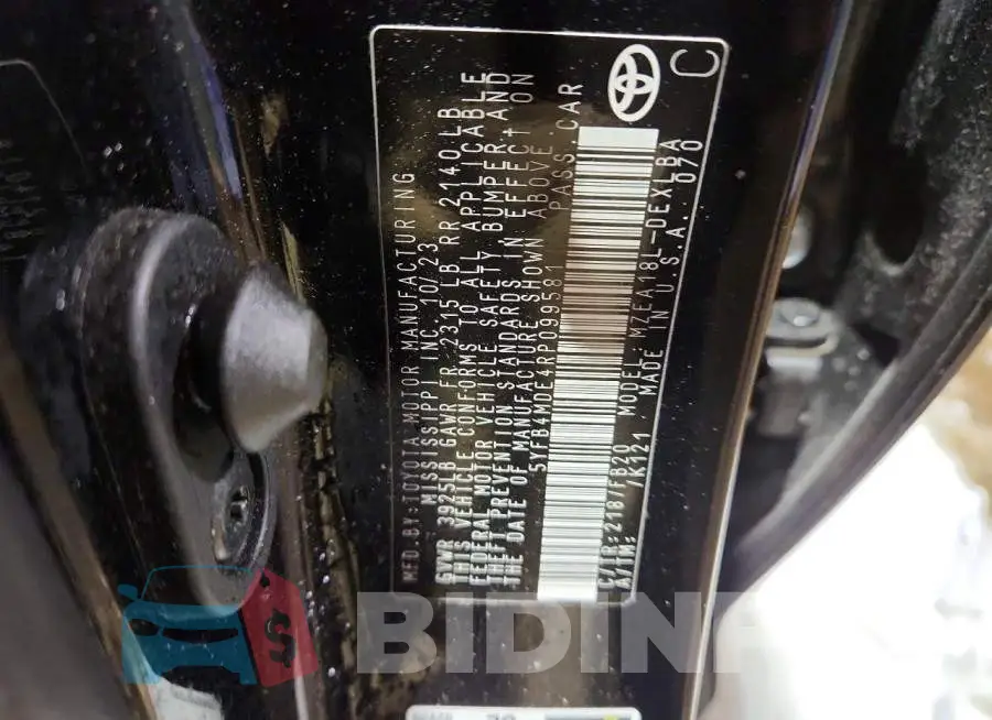 5YFB4MDE4RP099581 Photo# 12