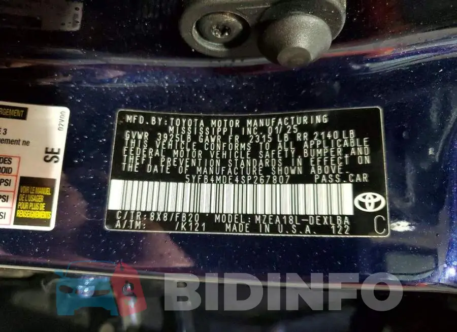 5YFB4MDE4SP267807 Photo# 12