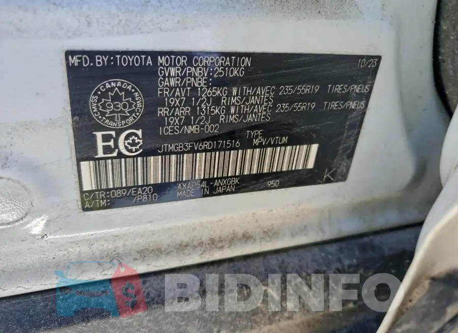 JTMGB3FV6RD171516 Photo# 14