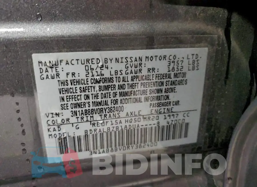 3N1AB8BV0RY382400 Photo# 12