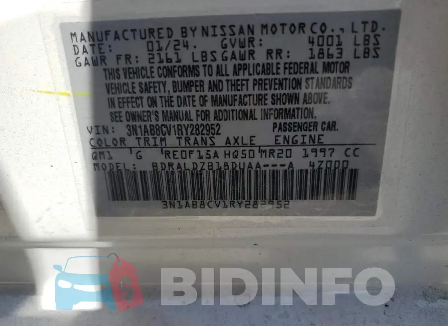 3N1AB8CV1RY282952 Photo# 12