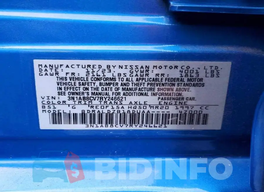 3N1AB8CV7RY246621 Photo# 12