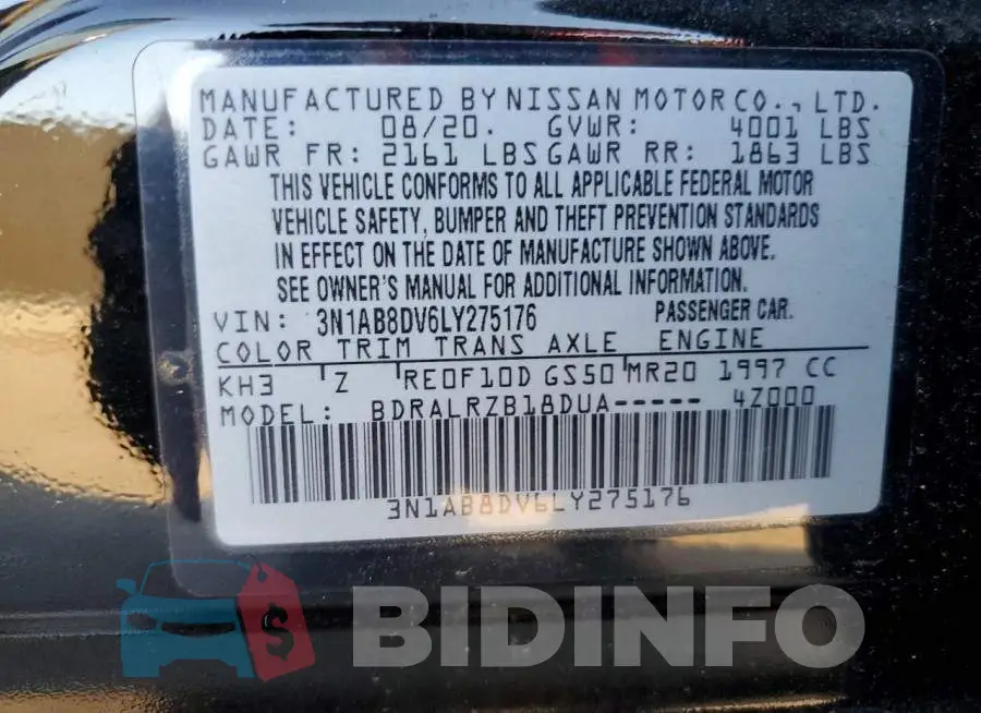 3N1AB8DV6LY275176 Photo# 13