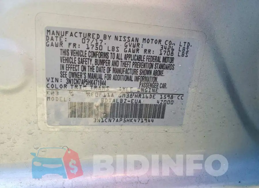 3N1CN7AP5HK471944 Photo# 12