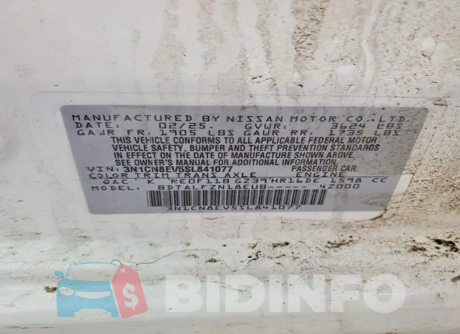 3N1CN8EV5SL841077 Photo# 13