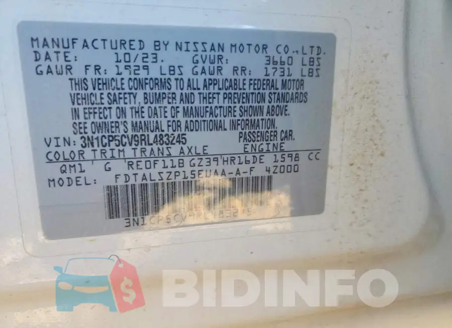 3N1CP5CV9RL483245 Photo# 14