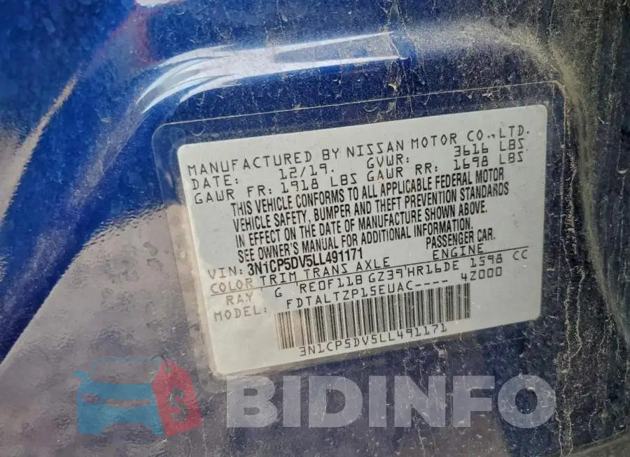 3N1CP5DV5LL491171 Photo# 12