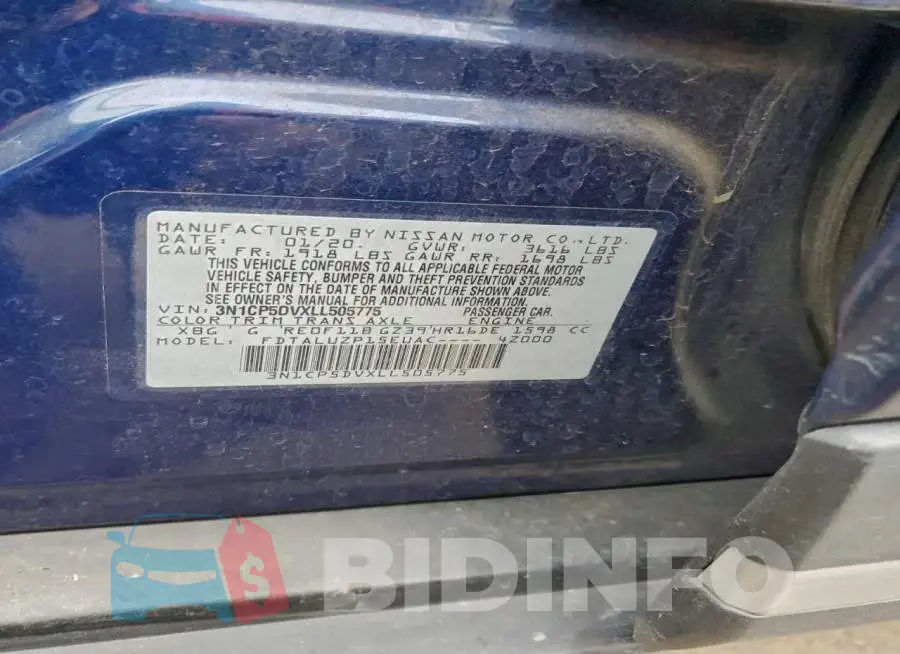 3N1CP5DVXLL505775 Photo# 12
