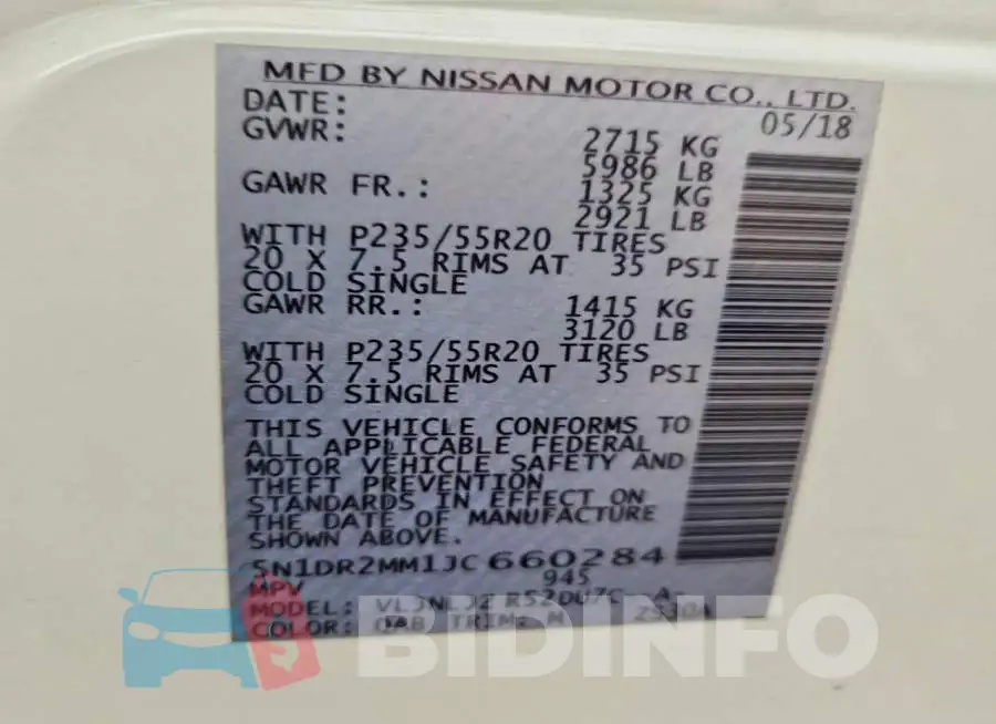 5N1DR2MM1JC660284 Photo# 14