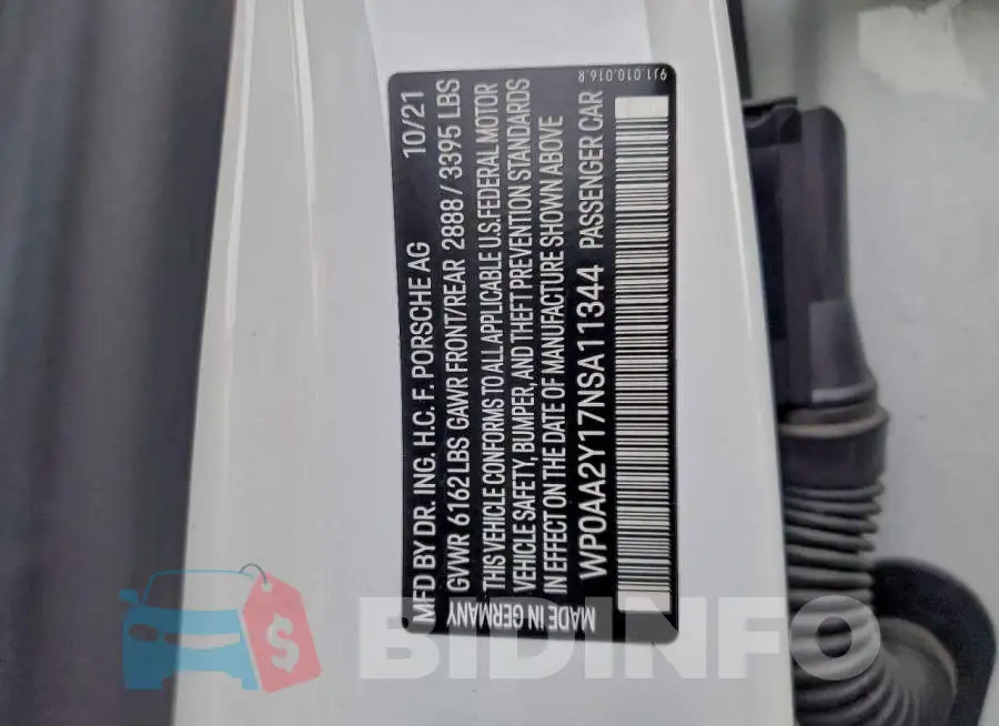 WP0AA2Y17NSA11344 Photo# 12