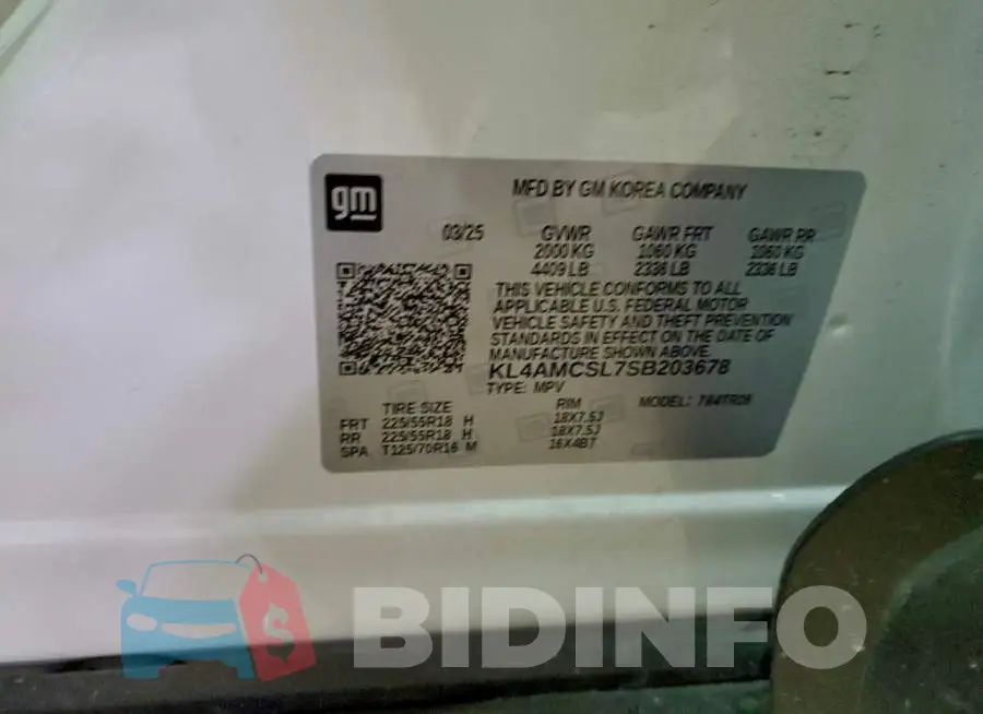 KL4AMCSL7SB203678 Photo# 13