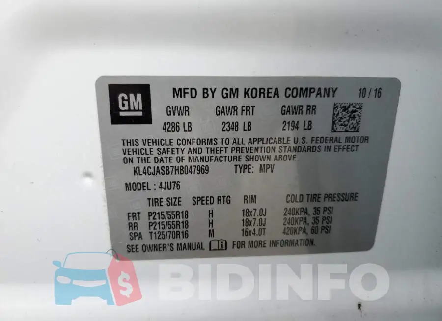 KL4CJASB7HB047969 Photo# 13