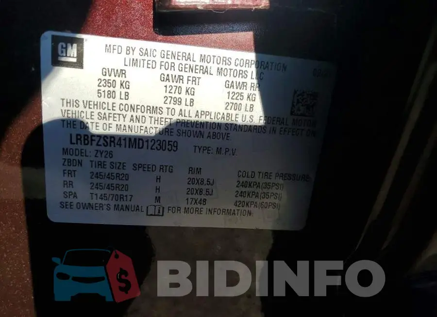 LRBFZSR41MD123059 Photo# 12