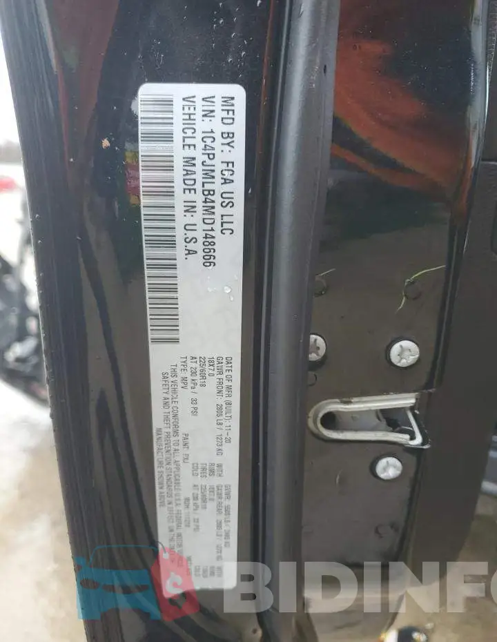 1C4PJMLB4MD148666 Photo# 13