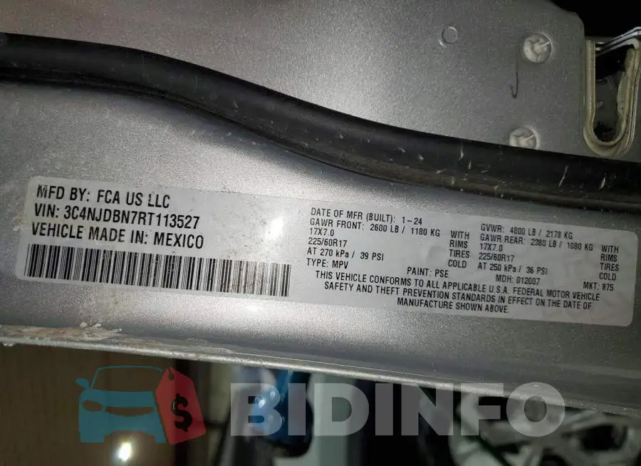 3C4NJDBN7RT113527 Photo# 13