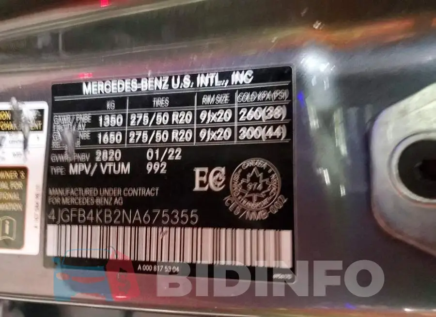 4JGFB4KB2NA675355 Photo# 13