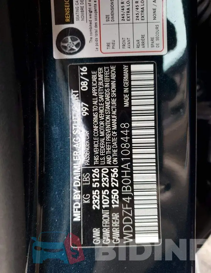 WDDZF4JB0HA108448 Photo# 13