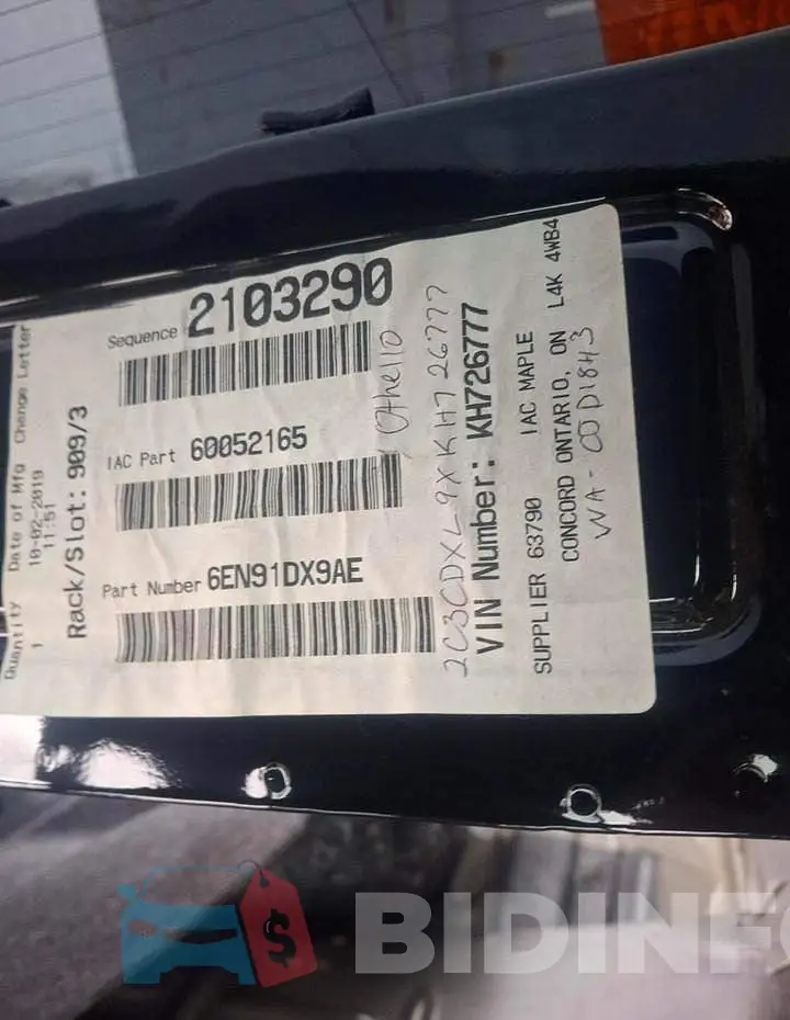 2C3CDXL9XKH726777 Photo# 12