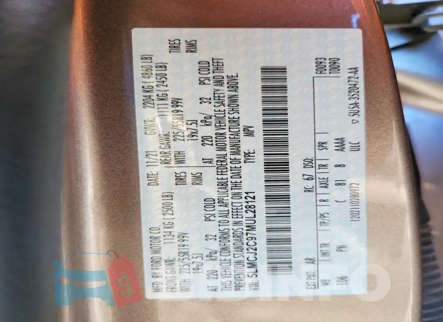 5LMCJ2C97MUL28121 Photo# 14