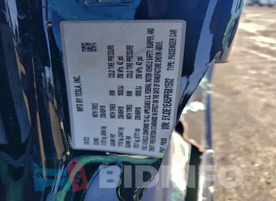 5YJ3E1EA5PF681502 Photo# 13