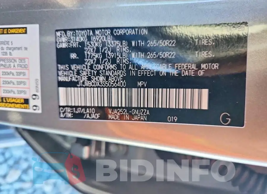 JTJVBCDX3S5056400 Photo# 14