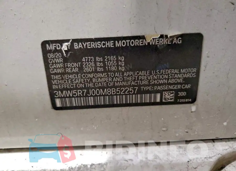 3MW5R7J00M8B52257 Photo# 11