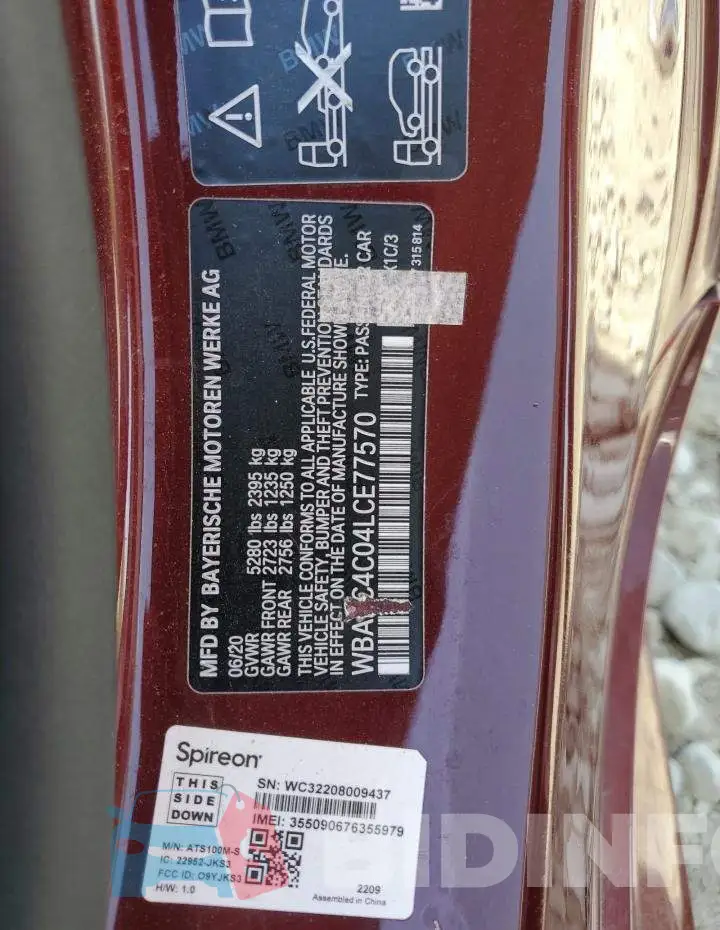 WBABC4C04LCE77570 Photo# 12