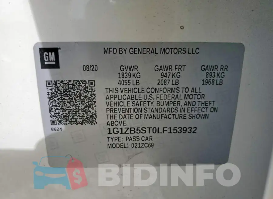 1G1ZB5ST0LF153932 Photo# 12