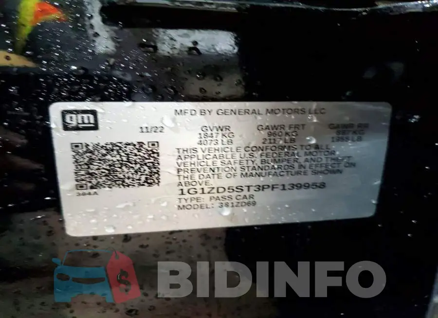 1G1ZD5ST3PF139958 Photo# 13