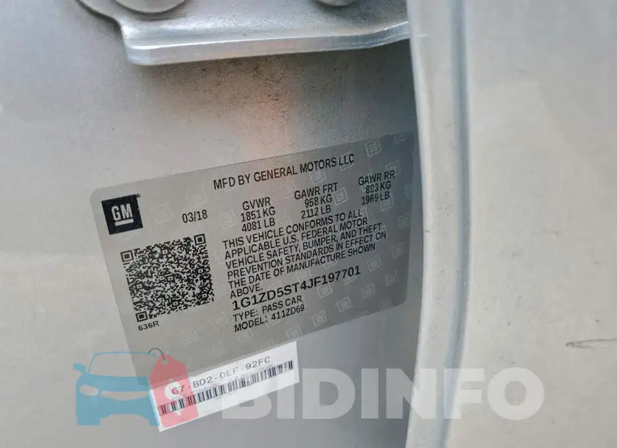 1G1ZD5ST4JF197701 Photo# 12