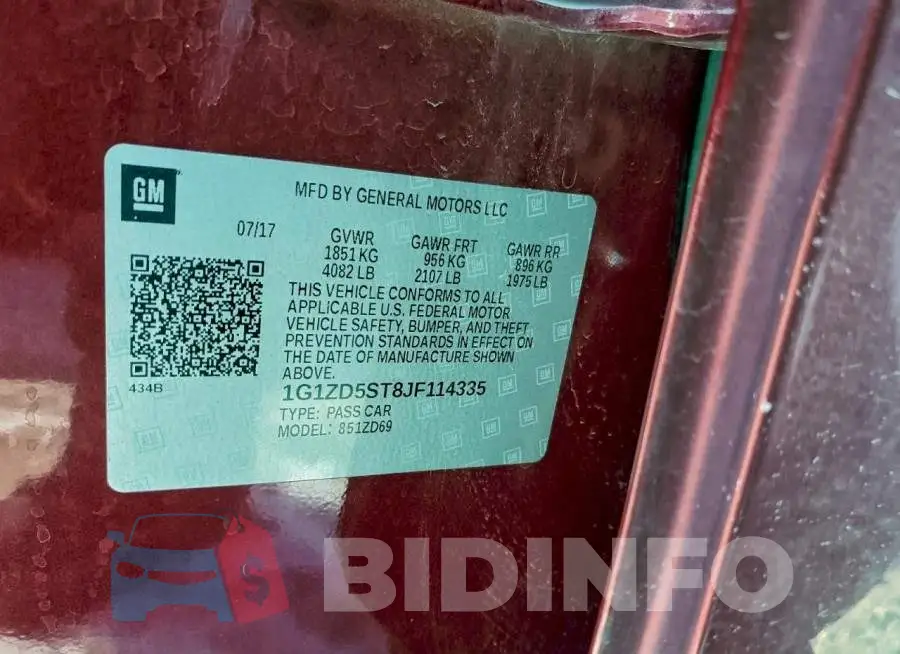 1G1ZD5ST8JF114335 Photo# 12