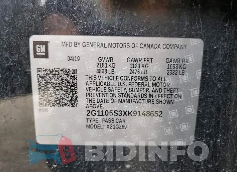 2G1105S3XK9148652 Photo# 12
