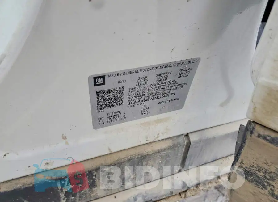 3GNAX5EV8MS143270 Photo# 13