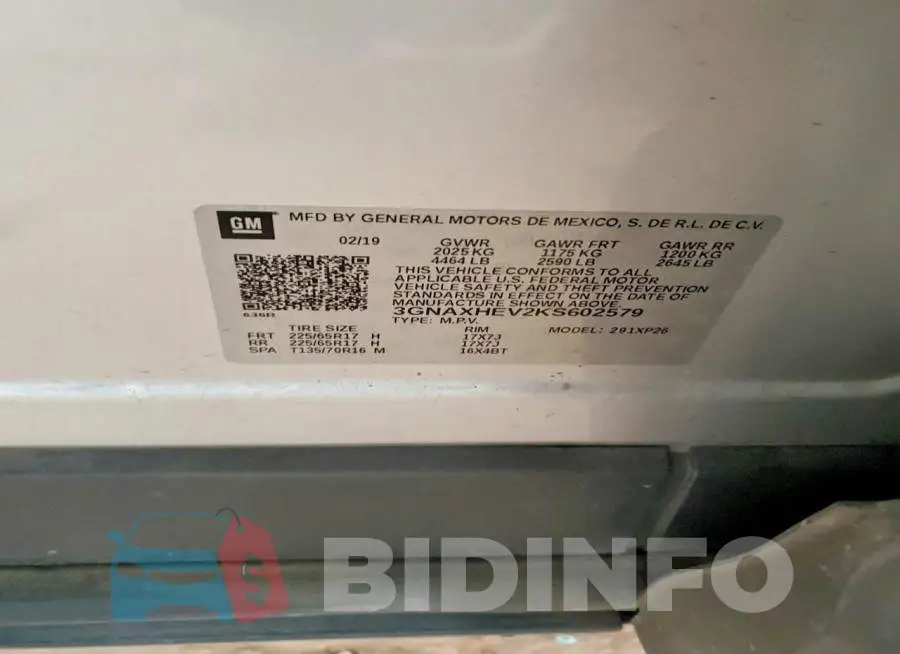 3GNAXHEV2KS602579 Photo# 12