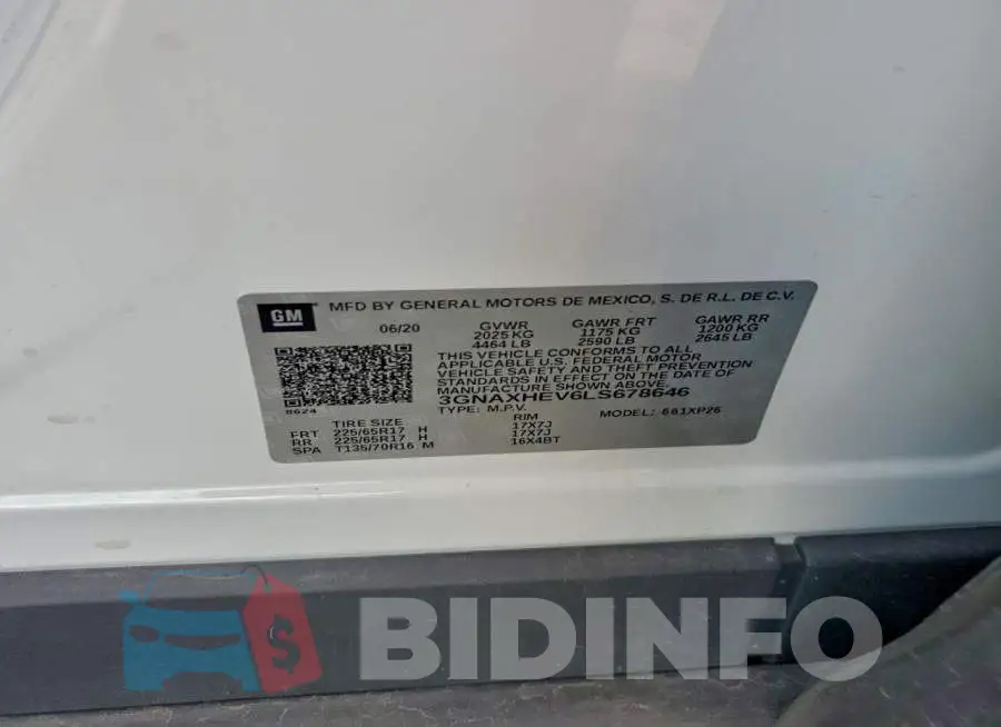 3GNAXHEV6LS678646 Photo# 13