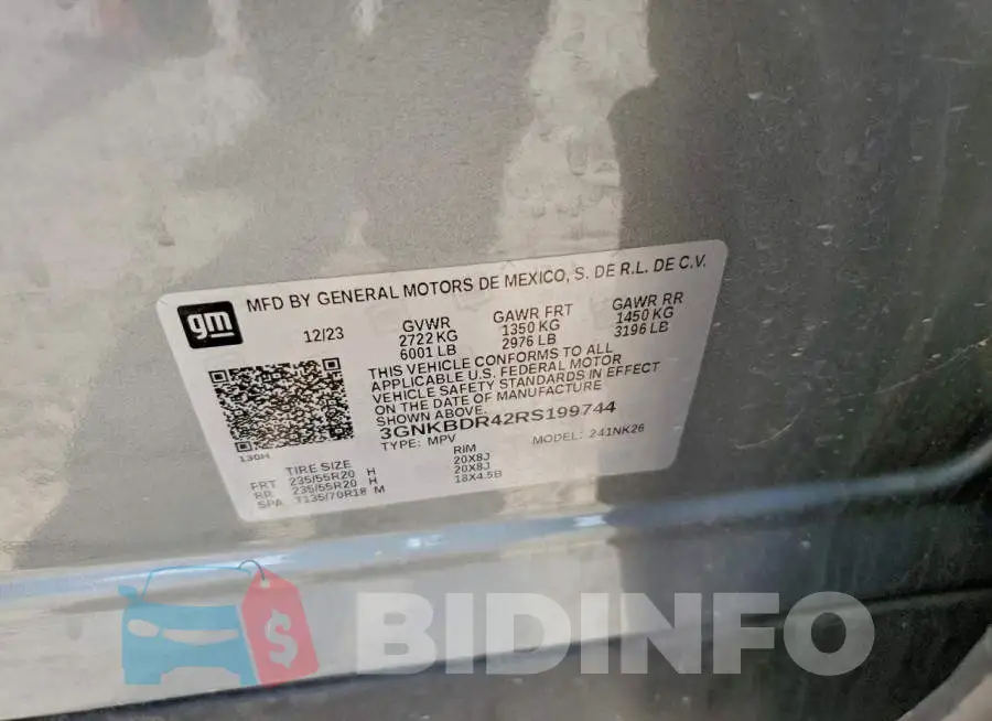 3GNKBDR42RS199744 Photo# 13