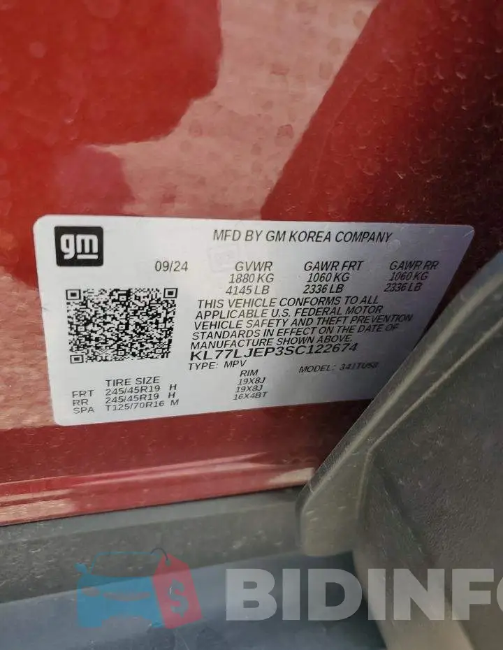 KL77LJEP3SC122674 Photo# 13