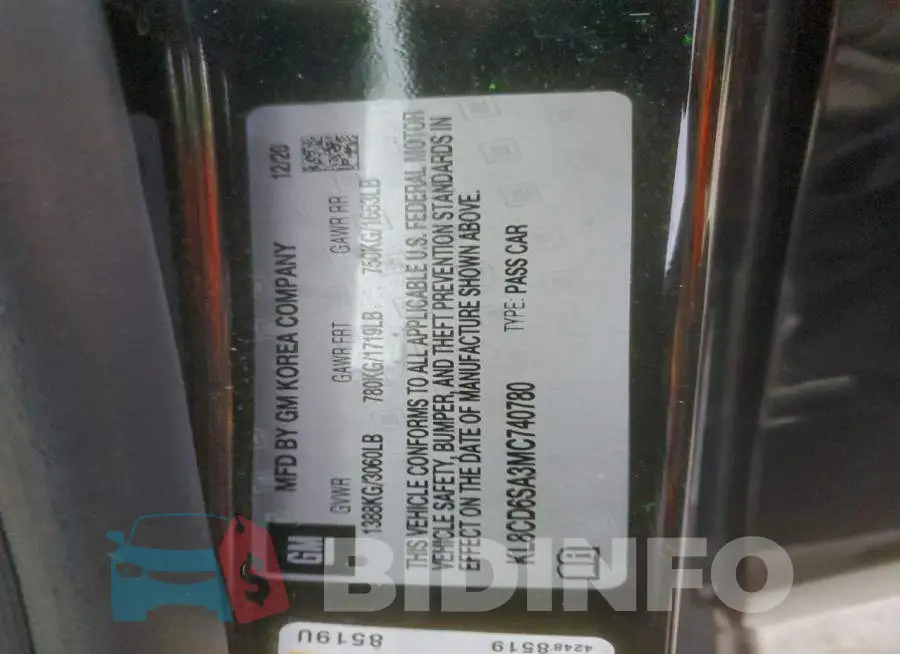 KL8CD6SA3MC740780 Photo# 13