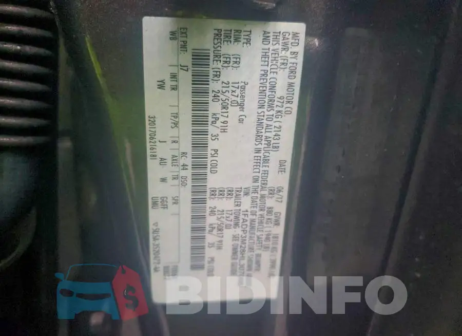 1FADP3M28HL307006 Photo# 12