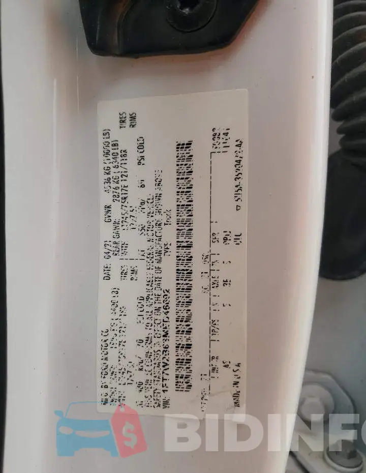 1FT7W2B63MED46692 Photo# 12