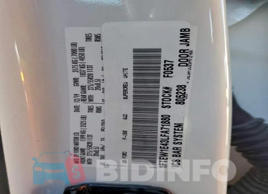 1FTEW1E43LFA71880 Photo# 13