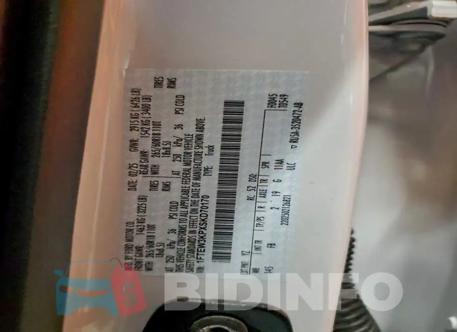 1FTEW3KPXSKD70170 Photo# 12