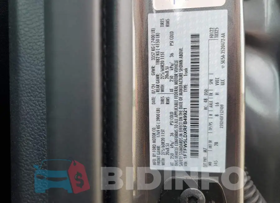 1FTFW5LDXRFB49921 Photo# 12