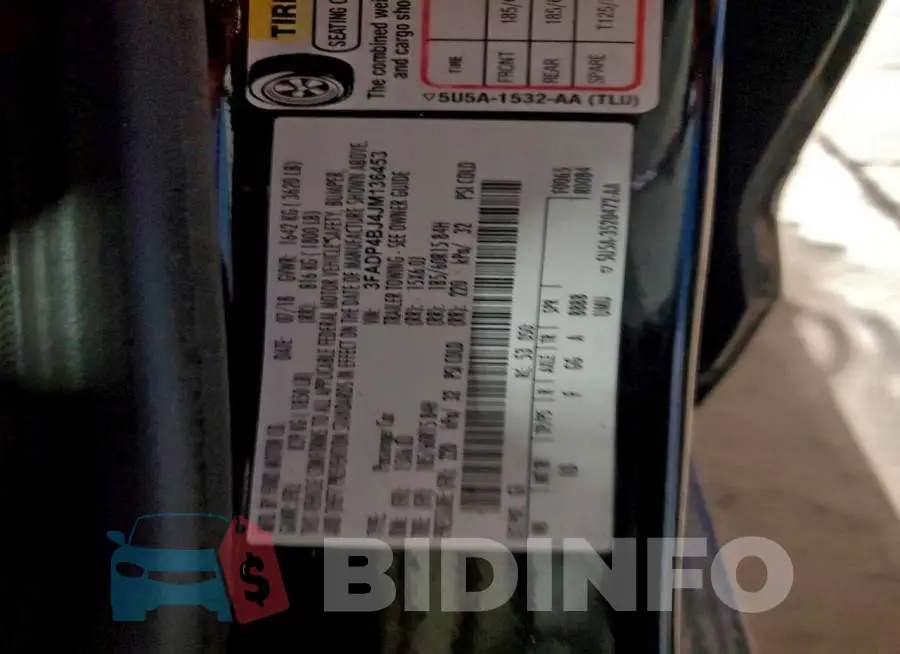 3FADP4BJ4JM136453 Photo# 12
